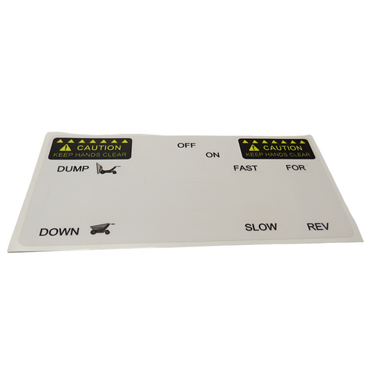 401-792: Decal, Control Panel MUV350