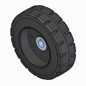 500-135: Tire, 18" Solid Rubber Lugged