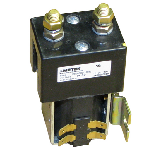 502-018a : Contactor, 36VDC 200A SPST with Dust Inserts (enclosed) includes diode and connectors