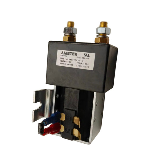 502-018a : Contactor, 36VDC 200A SPST with Dust Inserts (enclosed) includes diode and connectors