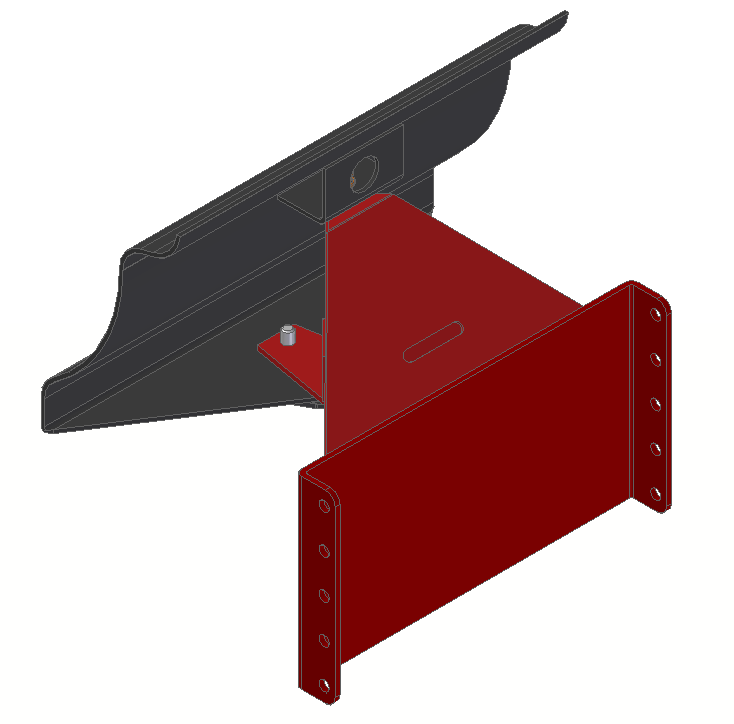 502-096: Push Pad Assy. complete (RED)